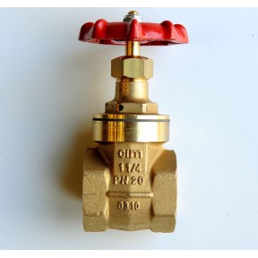 Brass gate valve screwed bsp BS5154 